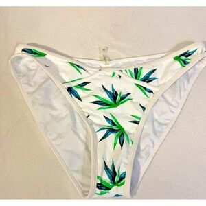 New Cupshe Women's Bikini Swimsuit Bottoms Tropical Plus XXL 2X Beach Coastal